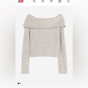 H&M Off the Shoulder Sweater Size XL